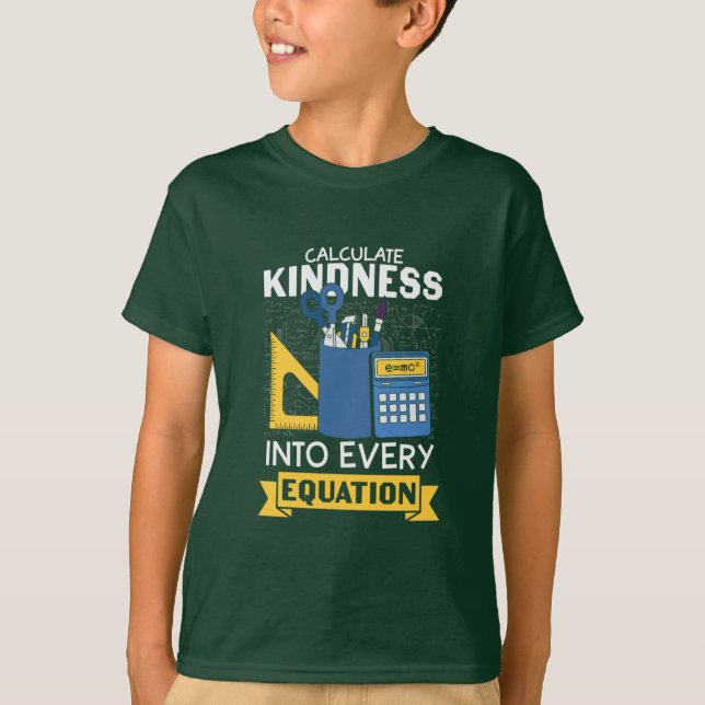 Camiseta Math Teacher calcula amabilidad (Anverso)