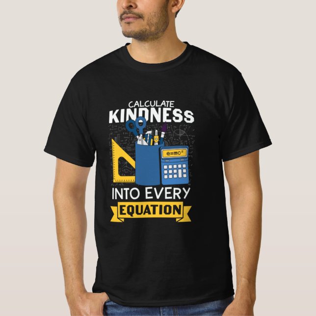 Camiseta Math Teacher calcula amabilidad (Anverso)