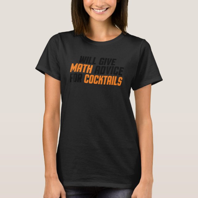 Camiseta Math Teacher Funny Dará Consejos De Matemáticas Pa (Anverso)
