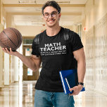 Camiseta Math Teacher Funny Math<br><div class="desc">Diseño lindo para Maestros de Matematicas con la Frase "Math Teacher Same as a normal teacher,  Just much cooler,  Ideal para regalar a tu maestro de matematicas en cualquier ocasion.</div>