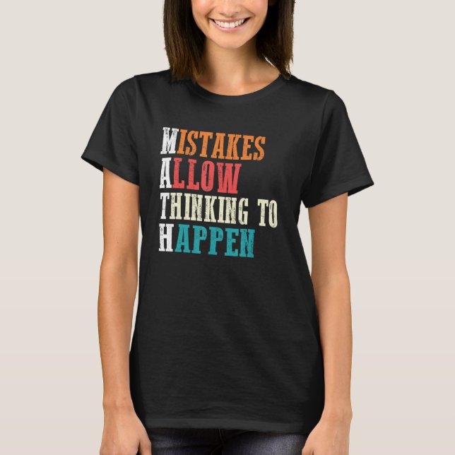 Camiseta Math Teacher Gráfica Mejor Math Teacher (Anverso)