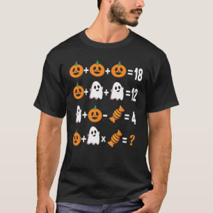 Camiseta Math Teacher Halloween Orden de operaciones Hombre