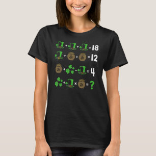 Camiseta Math Teacher Humor Orden De Operaciones St Pattys 