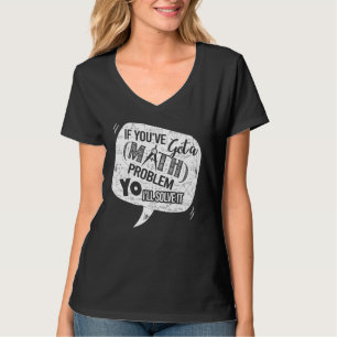 Camiseta Math Teacher Imprimir Ayuda Estudiante Resolver To