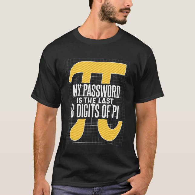 Camiseta Math Teacher Mi Contraseña Es Los Últimos 8 Dígito (Anverso)