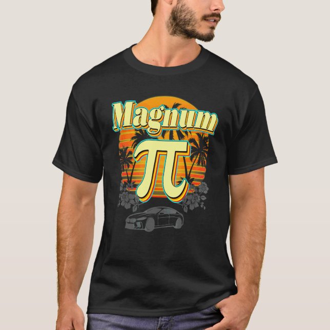 Camiseta Math Teacher Pi Day 14 Marzo Magnum Math Nerd (Anverso)