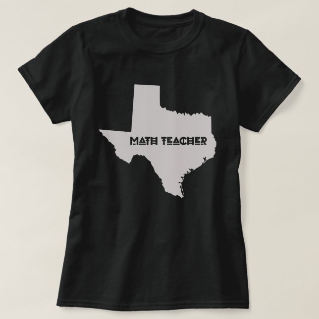 Camiseta Math Teacher Texans (Diseño del anverso)