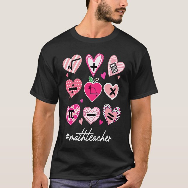 Camiseta Math Teacher Valentine'S Day Pi Math (Anverso)