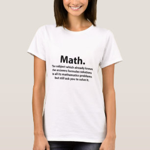 Camiseta Math Typography Funny Math