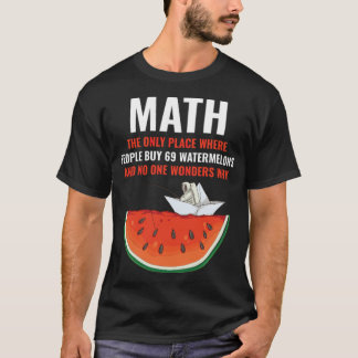 Camiseta Math Watermelons Funny Math crazy banana 