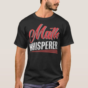 Camiseta Math Whisperer gran pensamiento rojo