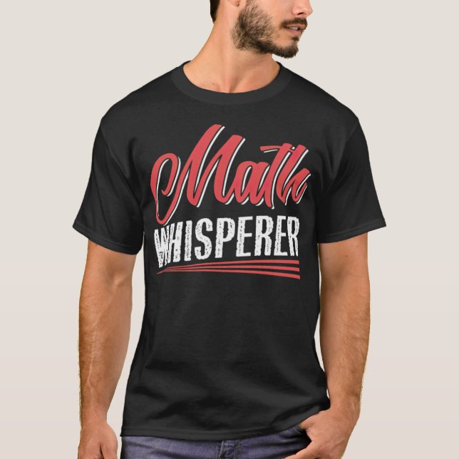 Camiseta Math Whisperer gran pensamiento rojo (Anverso)
