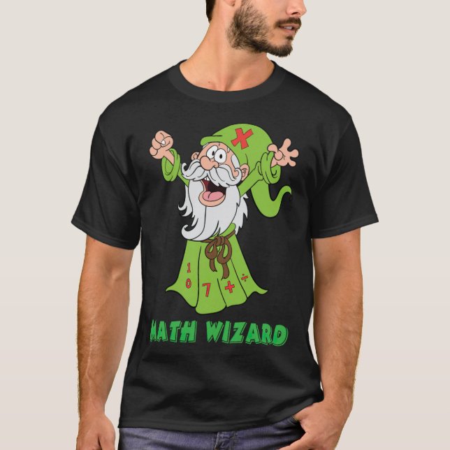 Camiseta Math Wizard series de canciones de cuentos (Anverso)
