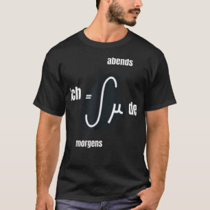 Camiseta Mathe Formel Physik Vestido integral de matemática