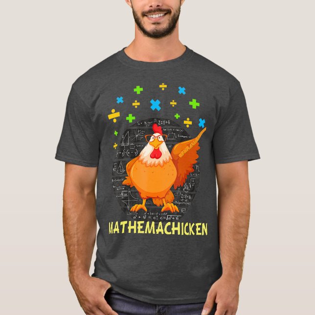 Camiseta Mathemachicken Professor Aovers Funny (Anverso)