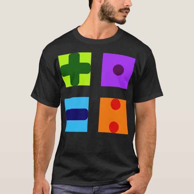 Camiseta mathematic symbols mathematics maths teacher best  (Anverso)
