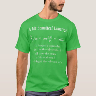 Camiseta Mathematical Limerick Math Geek Nerd Gift 1