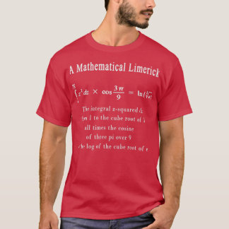 Camiseta Mathematical Limerick Math Geek Nerd Gift habla y