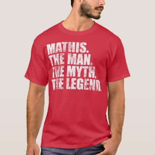 Camiseta MathisMathis Nombre de la familia Mathis apellido 