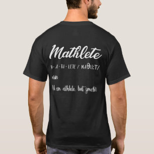 Camiseta Mathlete Definition Math Nerd Geek