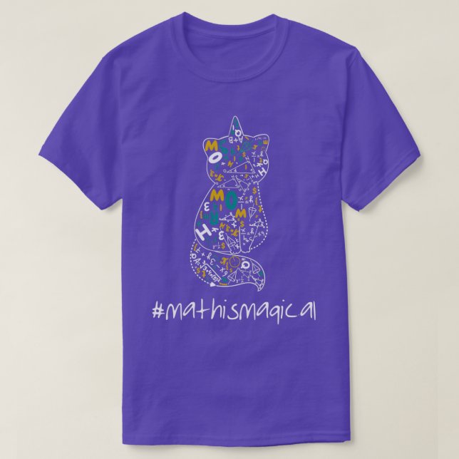 Camiseta Maths lovers Math Teacher simple design 5 (Diseño del anverso)