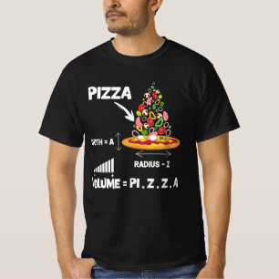 Camiseta Maths Nerd Pizza Amantes del Volumen Fórmula Geek 