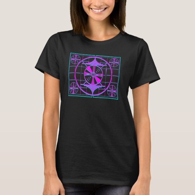 Camiseta Mathware Geeky Tv Test Pattern Mathematics Math Pu (Anverso)
