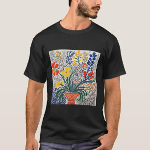 Camiseta Matisse de arte floral inspirado en
