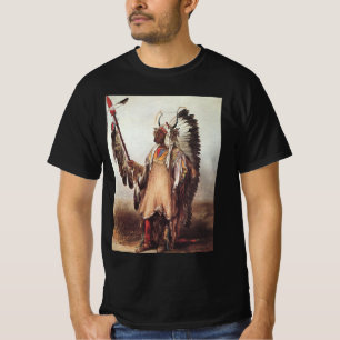 Camiseta Mato-Tope, un jefe Mandan Retrato por Karl Bodmer