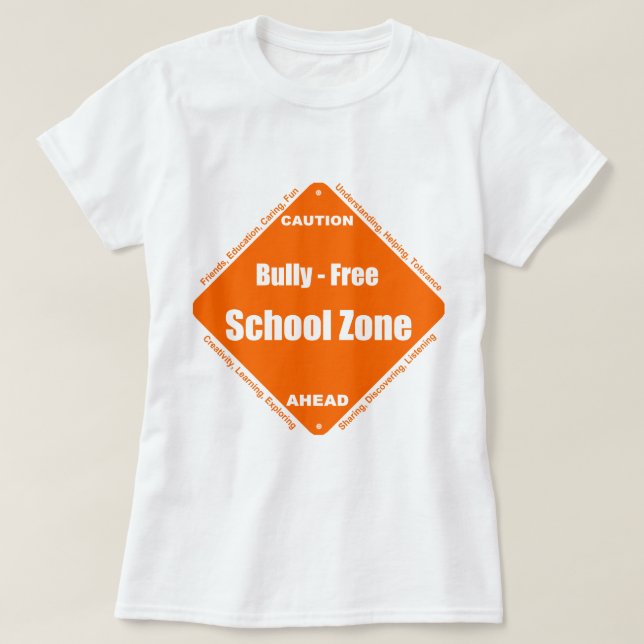 Camiseta Matón - zona de la escuela libre (Diseño del anverso)