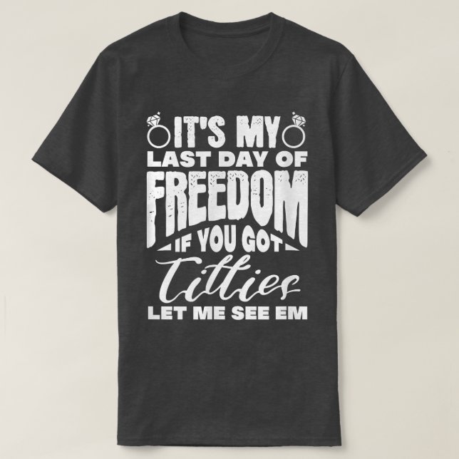 Camiseta Matrimonio Boda del partido Bachelor Mens Groom (Diseño del anverso)