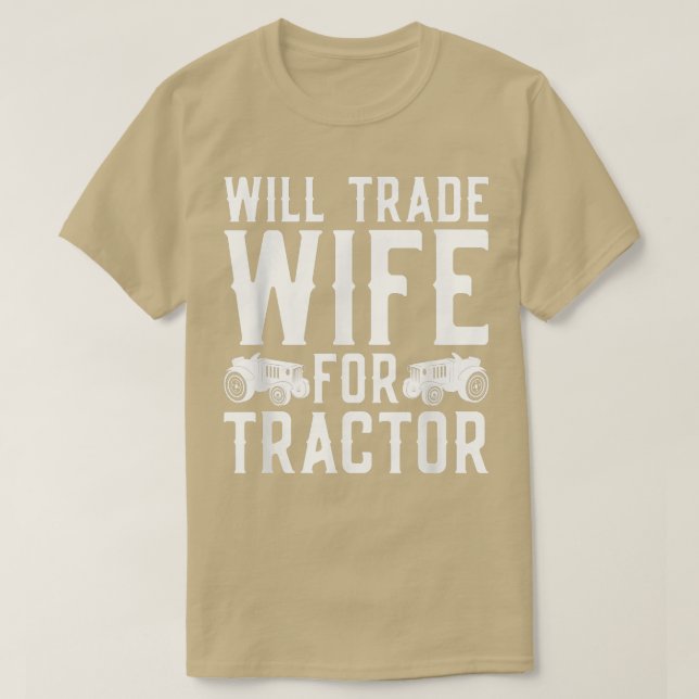 Camiseta Matrimonio Campesino Comercio Esposa Para Tractore (Diseño del anverso)