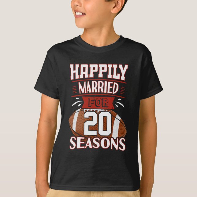 Camiseta Matrimonio de 20 años - Idea de regalo de 20 años (Anverso)