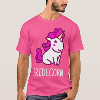Camiseta Matrimonio de bodas de novias de unicornio
