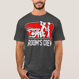 Camiseta Matrimonio de esposos de la tripulación de Groom