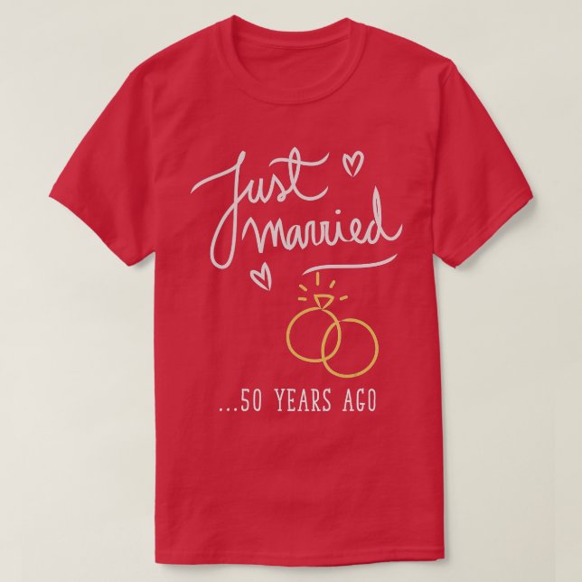 Camiseta Matrimonio de hace 50 años (Diseño del anverso)