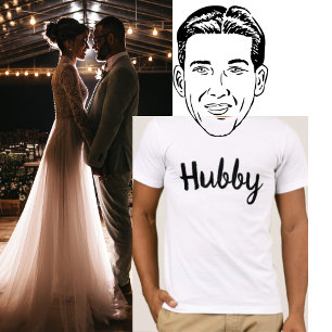 Camiseta Matrimonio de parejas hubby