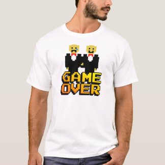 Camiseta Matrimonio "Fin del Juego" (Gay, 8 bits)
