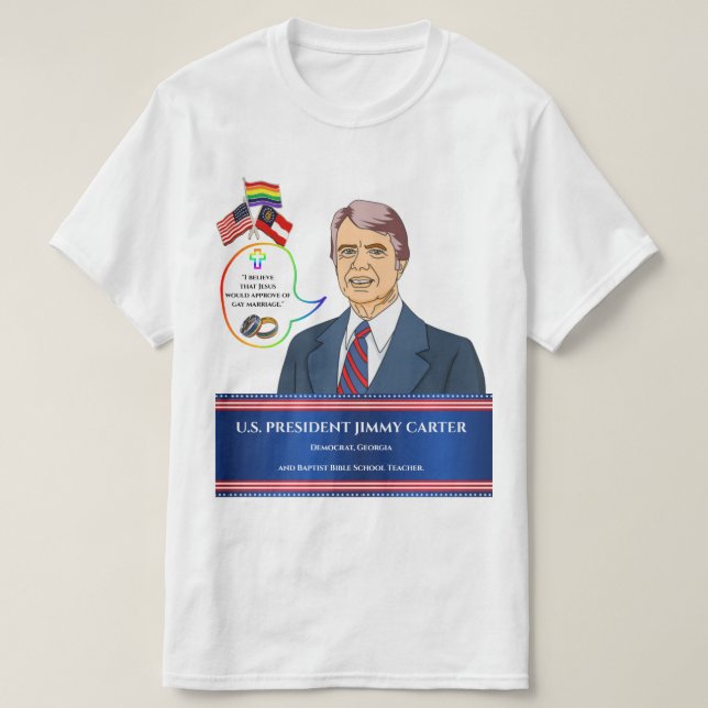 Camiseta Matrimonio gay - Cita de aprobación del presidente (Diseño del anverso)