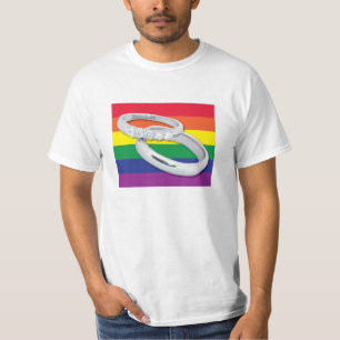 Camiseta Matrimonio gay/le ponemos un anillo