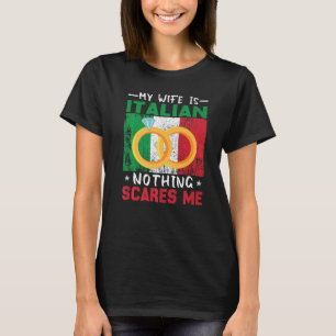Camiseta Matrimonio italiano Italia raíz herencia casada