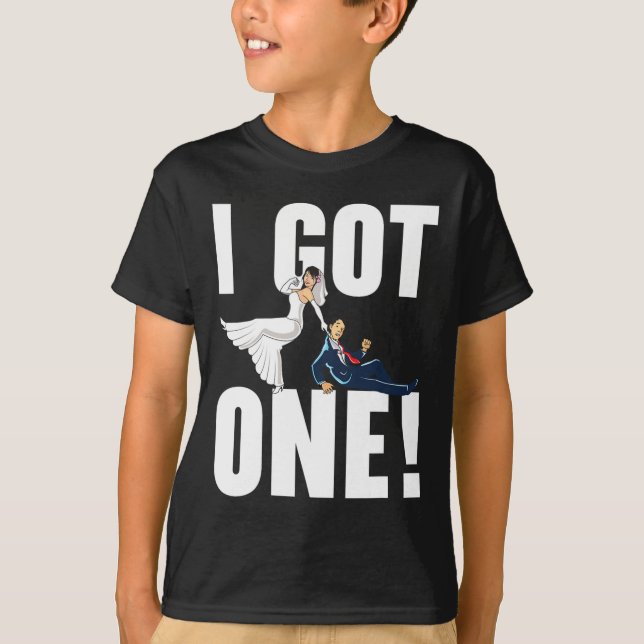 Camiseta Matrimonio recién casado en el día de la novia y e (Anverso)