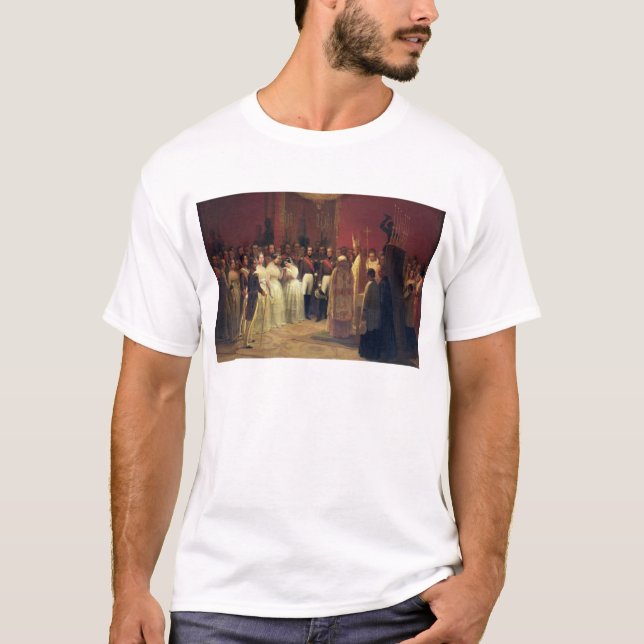 Camiseta Matrimonios de la reina Isabel II (Anverso)