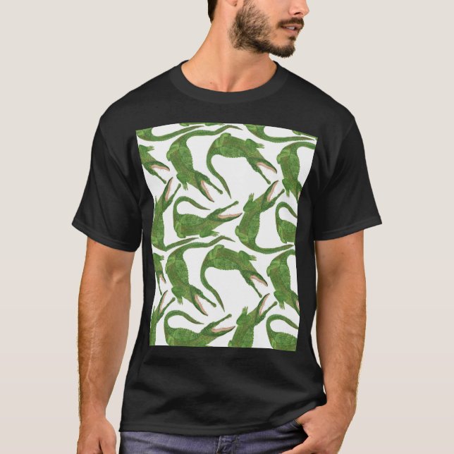 Camiseta Matriz de agua blanca de cocodrilo (Anverso)