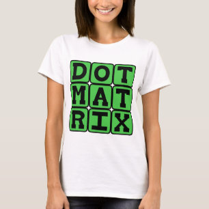 Camiseta Matriz de puntos, matriz patrón