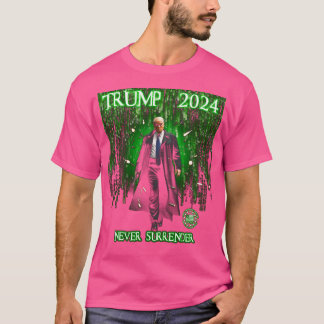 Camiseta Matriz de Trump Nunca Renunciar