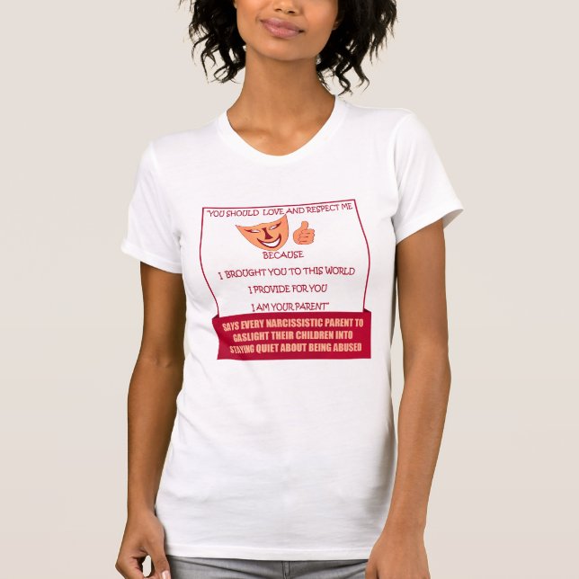 Camiseta Matriz narcisista dice (Anverso)