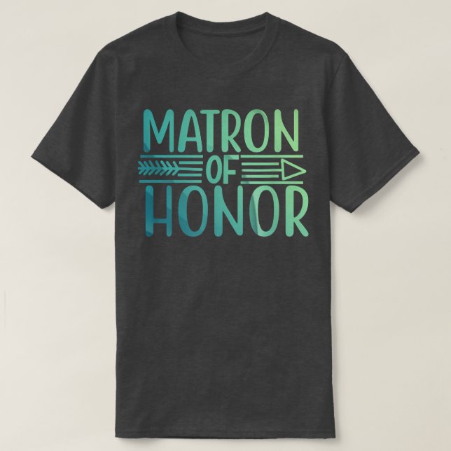Camiseta Matrón De Honor Bride Squad Tees Regalo Boda (Diseño del anverso)