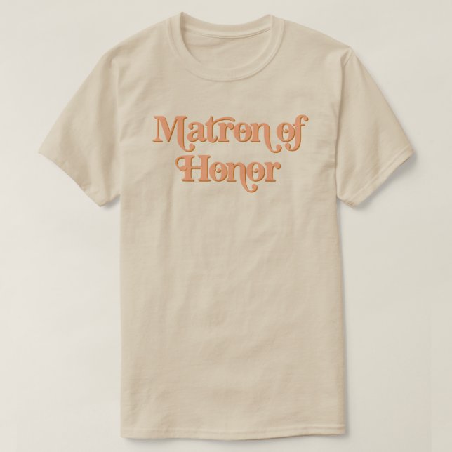 Camiseta Matrón de honor de la Naranja temática de TRIXIE R (Diseño del anverso)