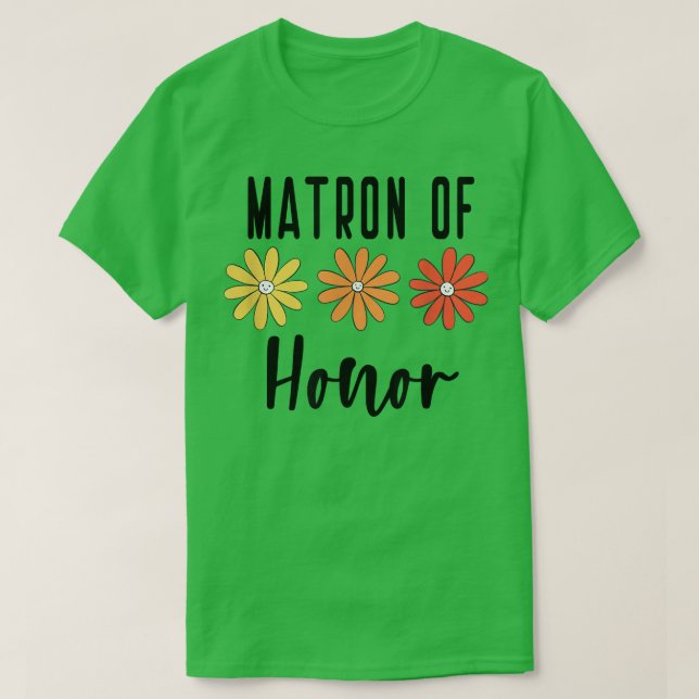 Camiseta Matron of Honor - Bachelorette Bride Proposal Cute (Diseño del anverso)